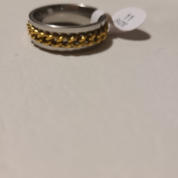 Stainless Steel Ring Gold Chain - Picture 5 of 5